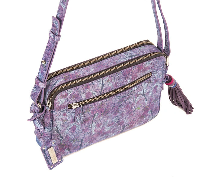 Flora Sling Bag (Printed Purple)-3