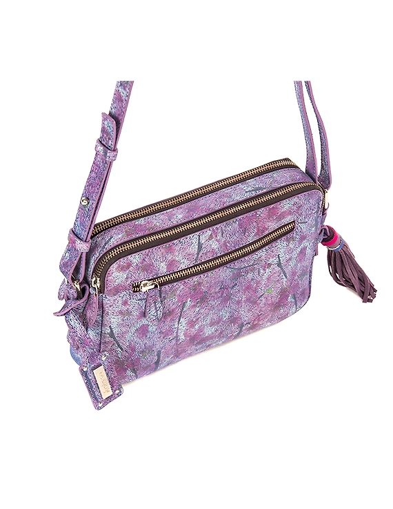 Flora Sling Bag (Printed Purple)-3