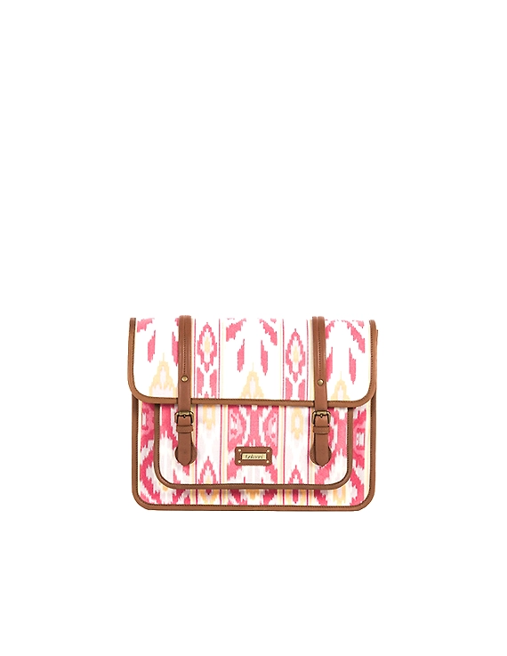 Brazen Laptop Bag (Printed Pink)-FUN106C