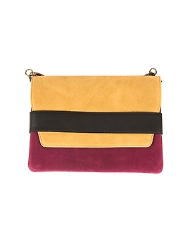 June Sling Bag (Magenta with Mustard Yellow)-3-sm