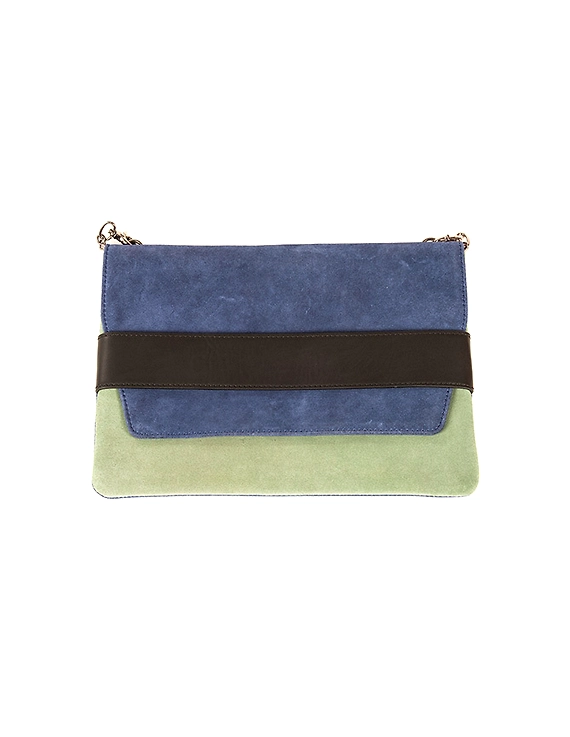 June Sling Bag (Sea Green with Indigo Blue)-3