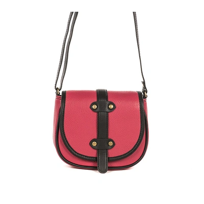 All Leather Moon Bag (Spanish Red)