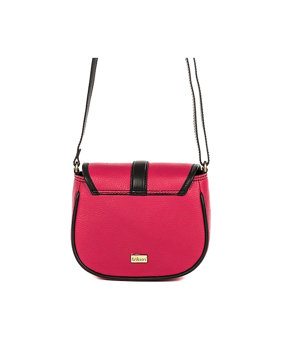 All Leather Moon Bag (Spanish Red)-2