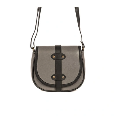 All Leather Moon Bag (Steel Grey)