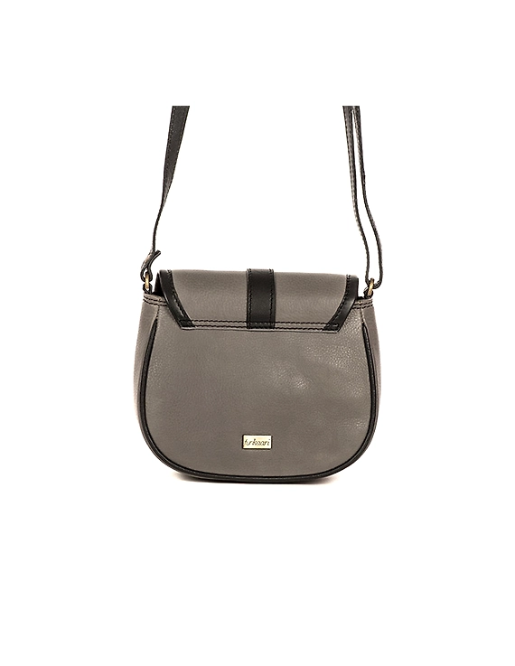 All Leather Moon Bag (Steel Grey)-2