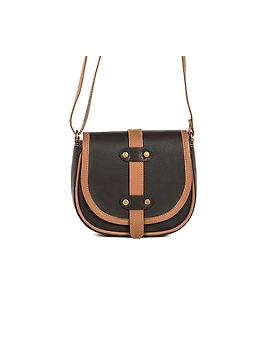 All Leather Moon Bag (Jet Black)-FUN11C-sm