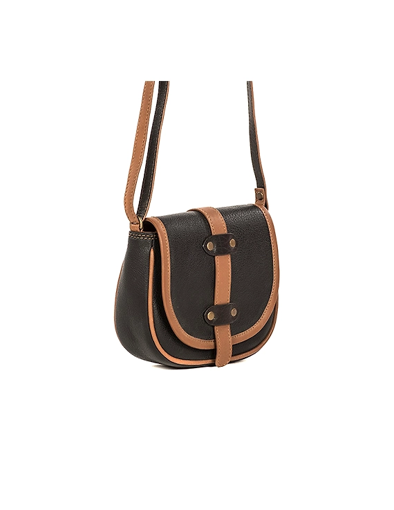 All Leather Moon Bag (Jet Black)-1
