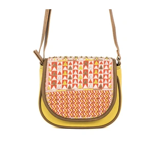 Embroidered Moon Bag (Sunny Yellow)