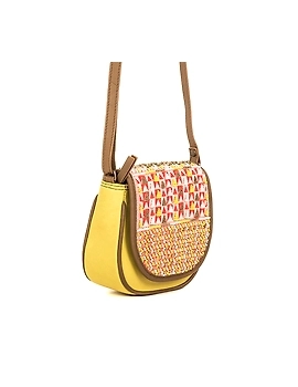 Embroidered Moon Bag (Sunny Yellow)-1-sm