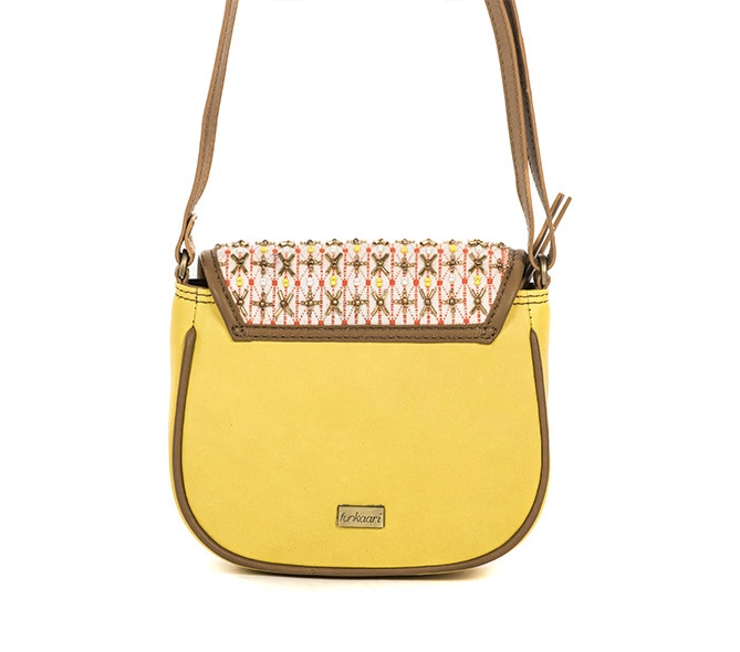 Embroidered Moon Bag (Sunny Yellow)-2