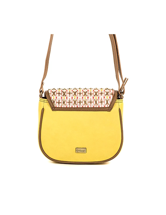 Embroidered Moon Bag (Sunny Yellow)-2