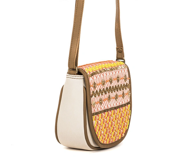 Embroidered Moon Bag (Ivory White)-1