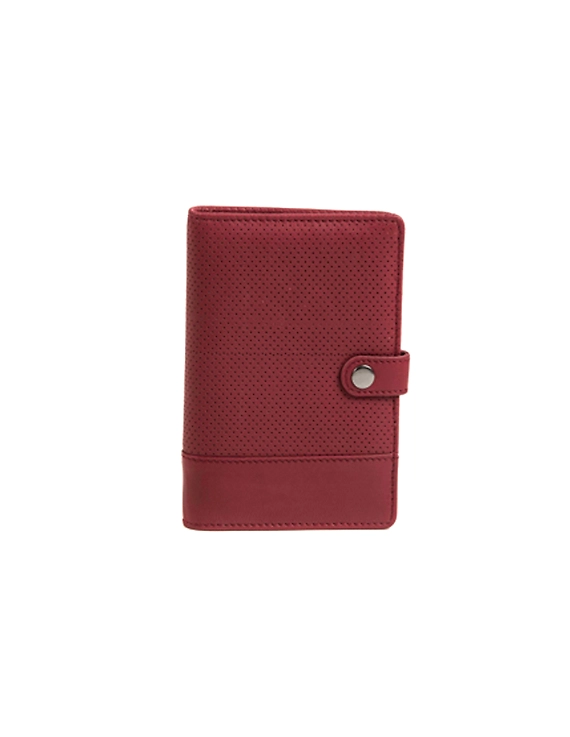 Sterling Passport Holder (Ruby Red)-FUN113a