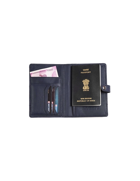 Sterling Passport Holder (Midnight Blue)-2