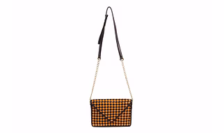 Gisha Sling Bag (Peach & Indigo)