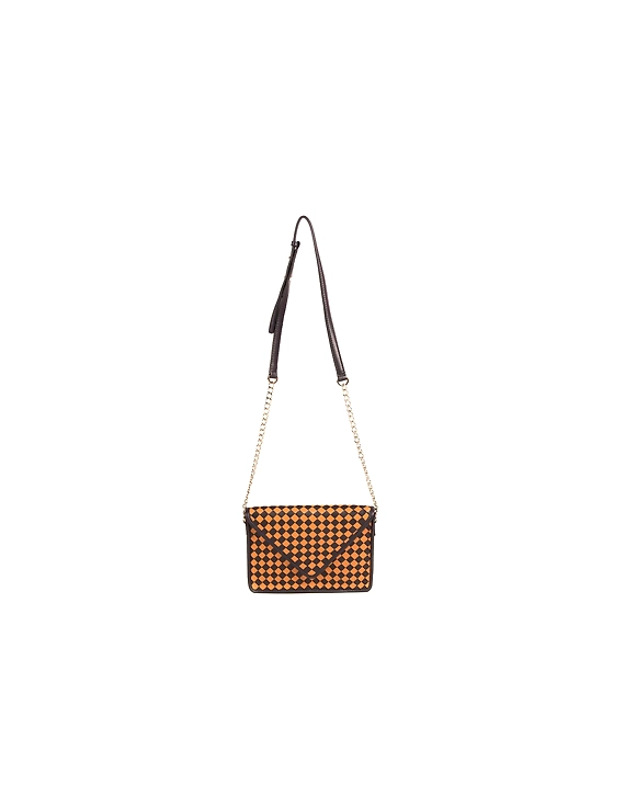 Gisha Sling Bag (Peach &amp; Indigo)-FUN109a