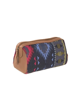 Fuchsia Toilet Bag (Printed Blue)-1-sm
