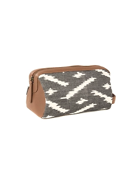 Fuchsia Toilet Bag (Printed Grey)-1-sm