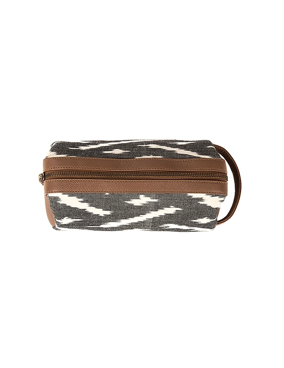 Fuchsia Toilet Bag (Printed Grey)-2