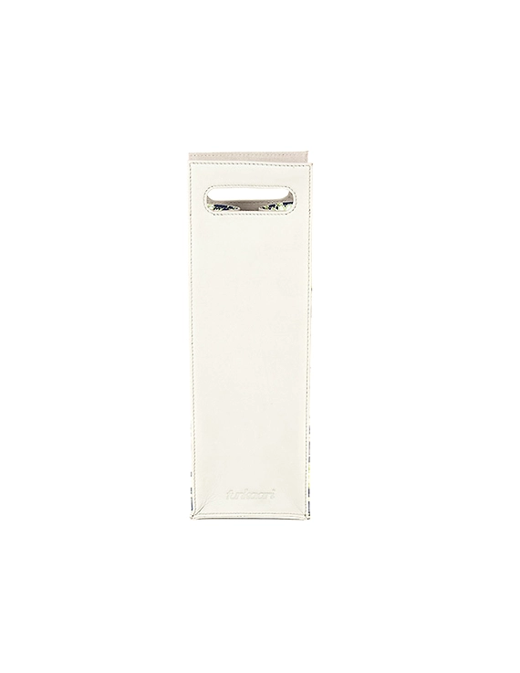 Exotica Wine Bag (Dove Grey with Black print)-2