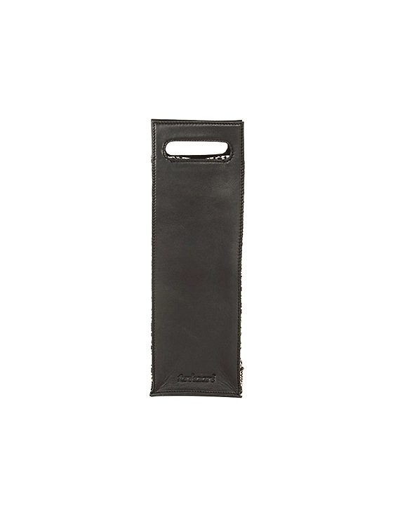 Exotica Wine Bag (Black with White print)-2