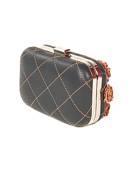 Spring Flower Purse (Midnight Blue &amp; Burnt Orange)-3-sm