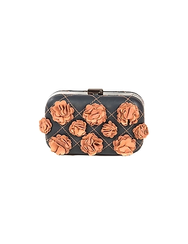 Spring Flower Purse (Midnight Blue &amp; Burnt Orange)-FUN58c-sm