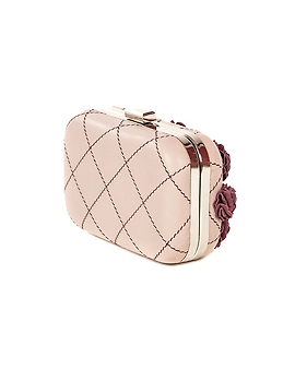 Spring Flower Purse (Rosy Pink &amp; Deep Wine)-2-sm