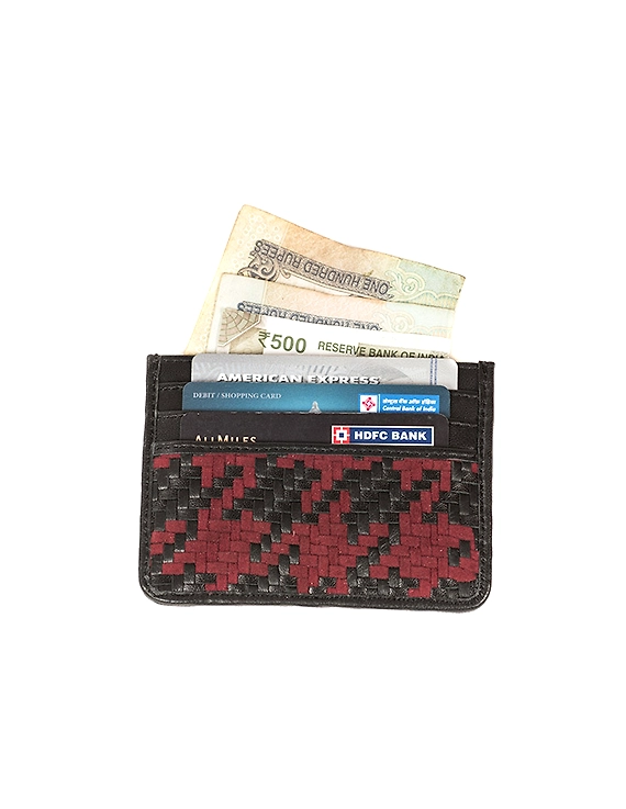 Lambert Mini Wallet (Classic Black and Bright Red)-1