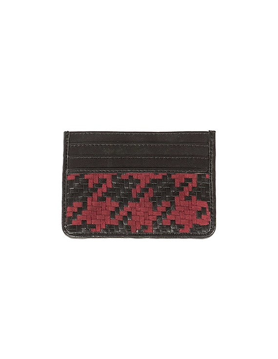Lambert Mini Wallet (Classic Black and Bright Red)-FUN108e