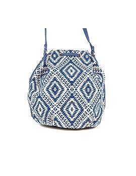 Diva Drawstring Bag (Indigo Blue &amp; White)-2-sm