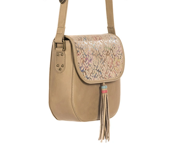 Fauna Sling Bag (Beige with printed flap)-1