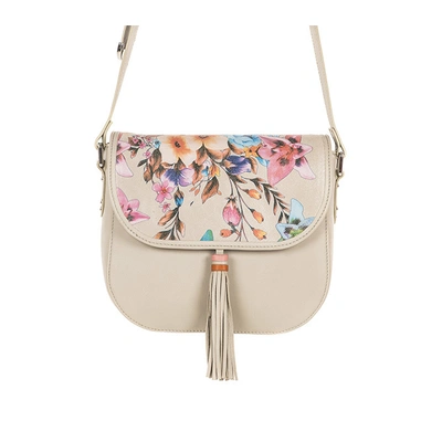 Fauna Sling Bag (Ivory with printed flap)