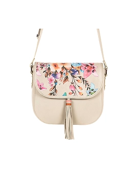 Fauna Sling Bag (Ivory with printed flap)-FUN94e-sm