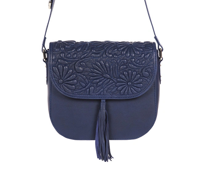 Fauna Sling Bag (Indigo Blue Quilted flap)-FUN95