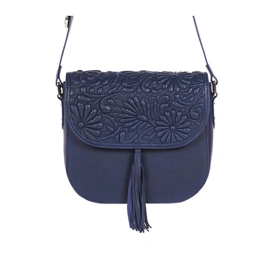 Fauna Sling Bag (Indigo Blue Quilted flap)