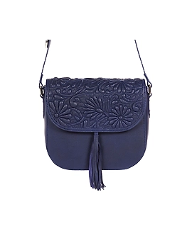 Fauna Sling Bag (Indigo Blue Quilted flap)-FUN95-sm