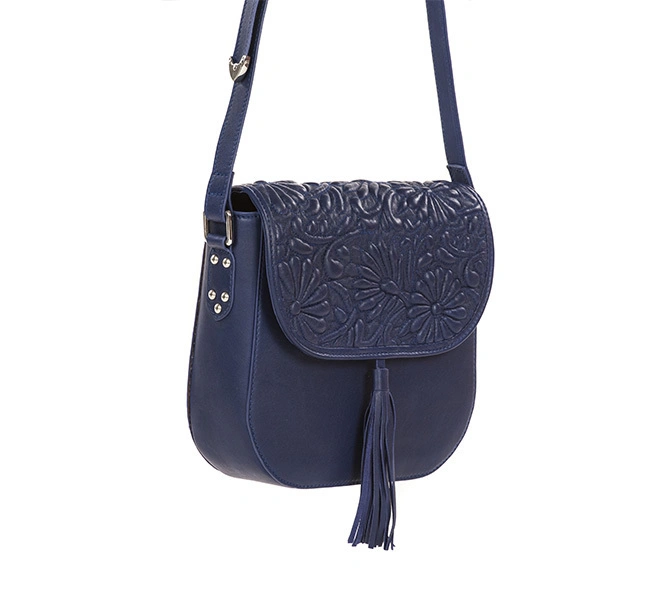 Fauna Sling Bag (Indigo Blue Quilted flap)-1