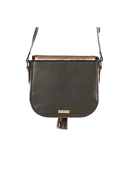 Fauna Sling Bag (Chocolate Brown with Sequins flap)-2-sm