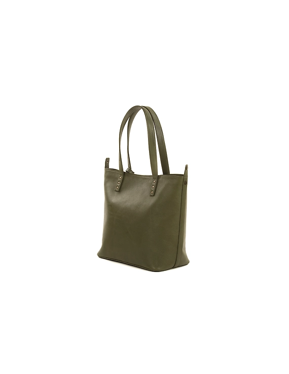 Amelle Tote bag (Olive green)-3