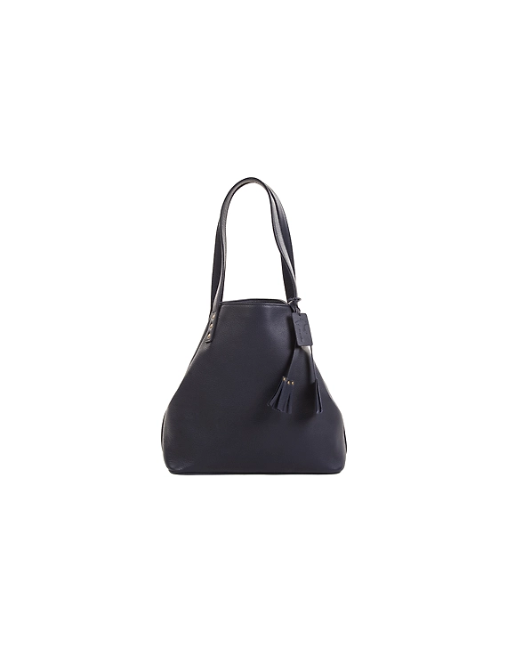Amelle Tote bag (Navy blue)-8