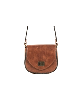 Median sling bag (Forest brown)-4-sm