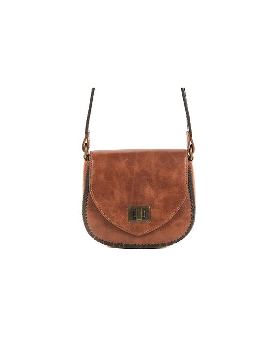 Median sling bag (Forest brown)-4