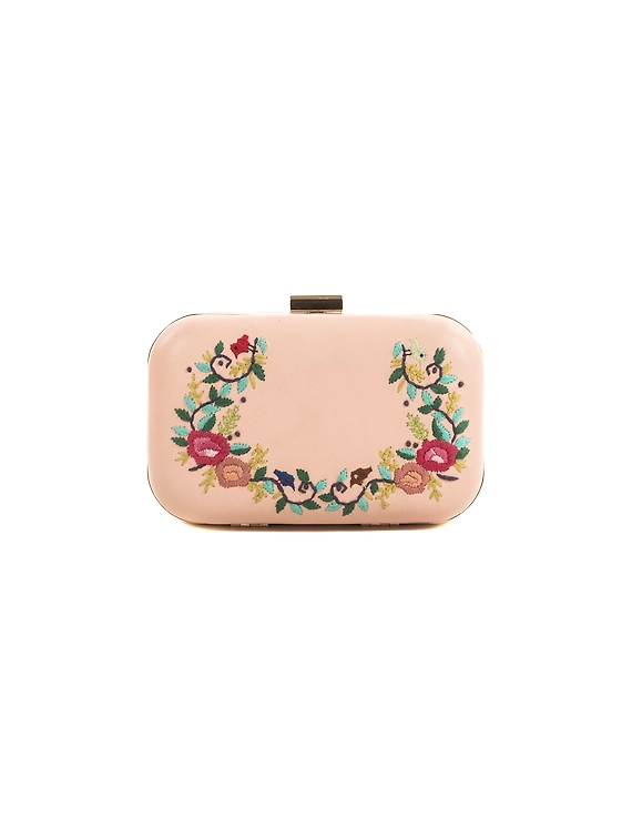 Summer floret box clutch (Rose pink)-FUN157-a