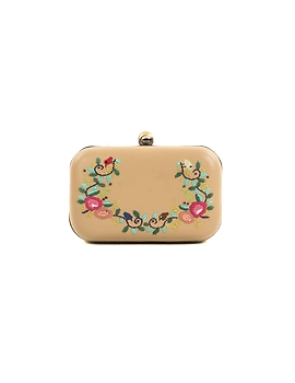 Summer floret box clutch (Beige)-4-sm