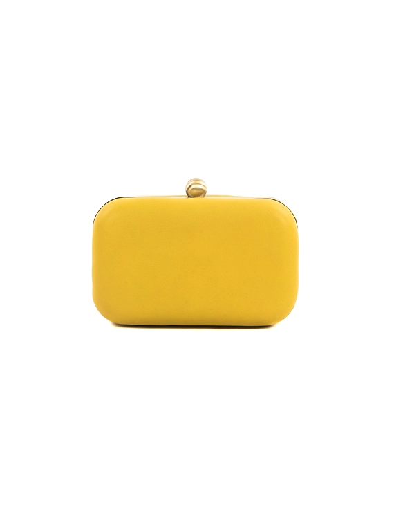Summer floret box clutch (Honey yellow)-5