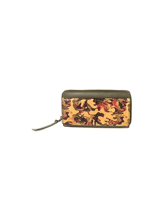 Bianca Wallet (Olive Green printed)-FUN66C