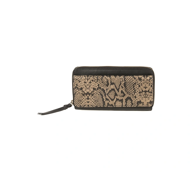 Bianca Wallet (Charcoal Black printed)-FUN66E