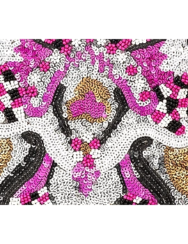 Rosy Embellished Handbag (Slate Grey)-3-sm