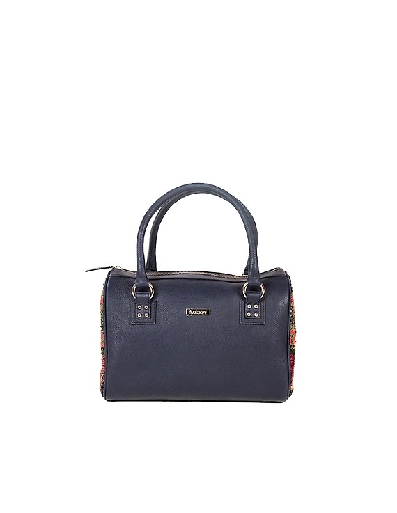 Rosy Embellished Handbag (Deep Blue)-FUN76_B